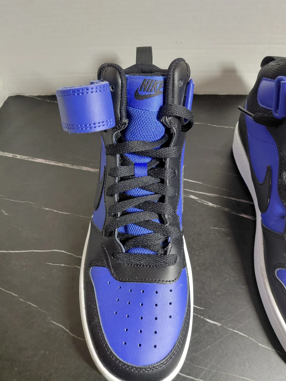 Nike Men’s High-Top Basketball Shoes - Black & Royal Blue